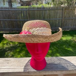 Vintage Straw Kentucky Derby Hat